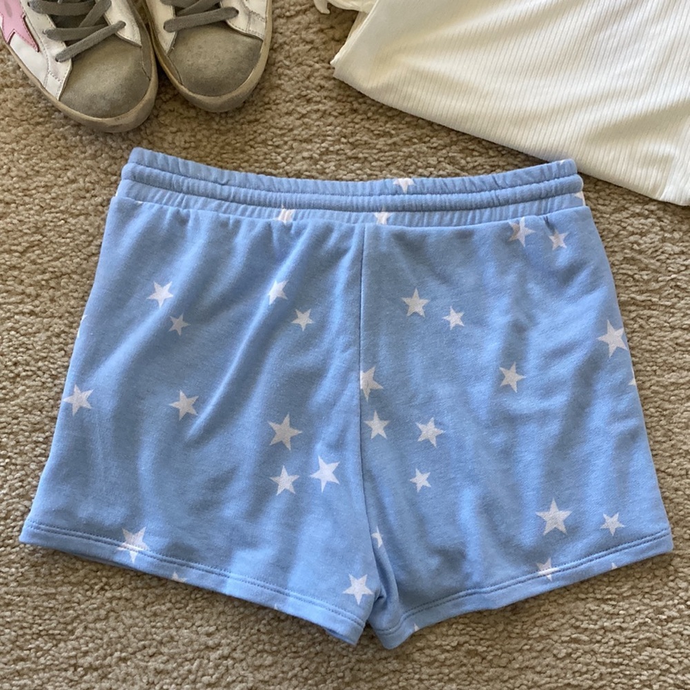 Blue Star Print Lounge Shorts - Picture 4 of 6